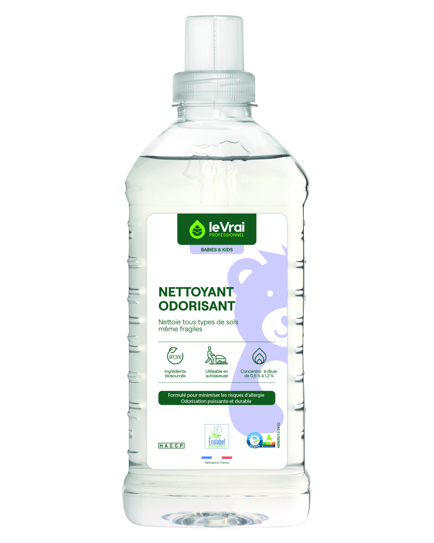 Packshot Jpg Fr 6001 Lvp B&k Nettoyant Odorisant Concentrate 1l V1.0